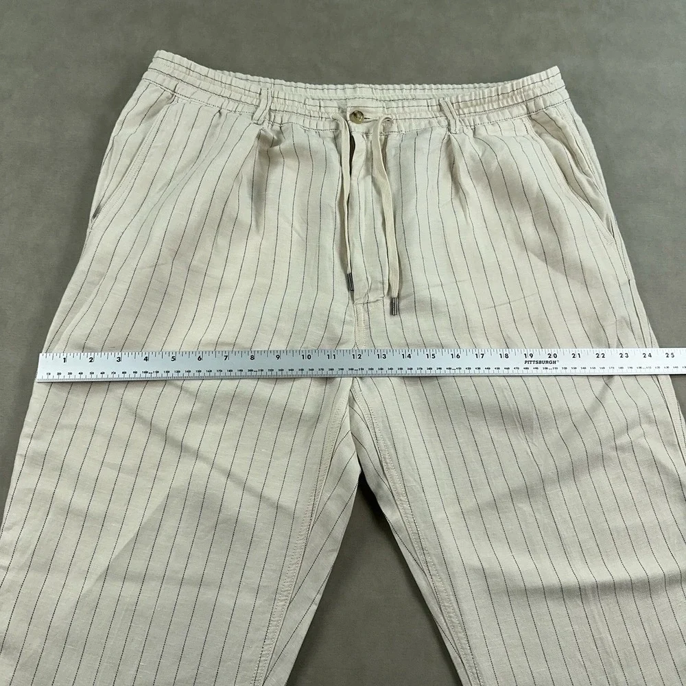 Polo Ralph Lauren Prepster Pants Size 2XL Tailored Slim Fit Linen Blend